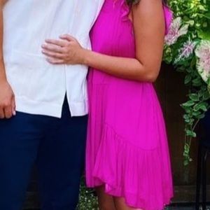 Free people- pink/fuschia swing dress